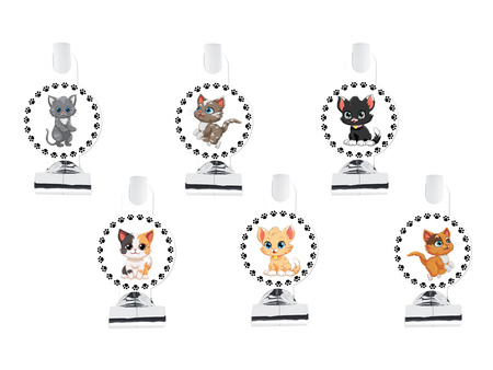 GWIZDKI TRĄBKI URODZINOWE KOTKI 6 SZT