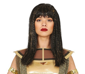 PERUKA CZARNA KLEOPATRA