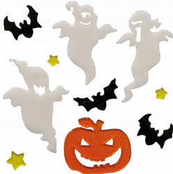 NAKLEJKI ŻELOWE HALLOWEEN 10 SZT