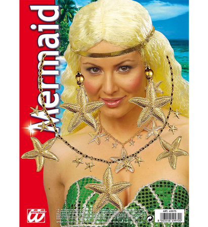 Pk 12 "MERMAID SET" (necklace, earrings)2 styles ass.