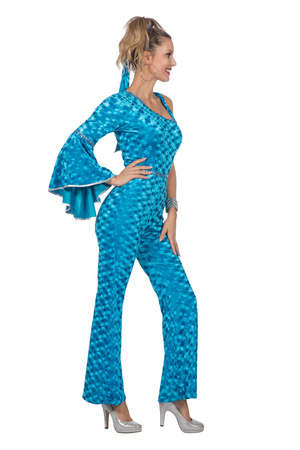 STRÓJ DAMSKI DISCO NIEBIESKI 