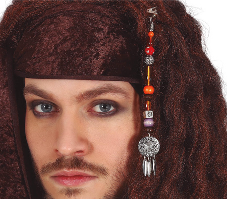 KLEJNOTY ZE SPINKĄ DO WŁOSÓW PIRATA 16 CM