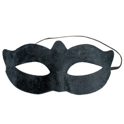 MASKA WENECKA AKSAMITNA CZARNA