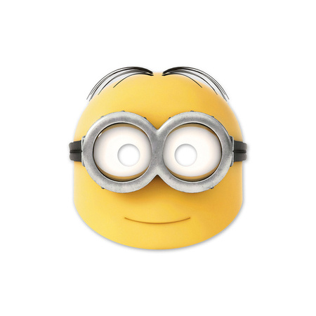 MASKI PAPIEROWE MINIONKI 6 SZT.