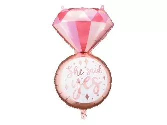 BALON FOLIOWY PIERŚCIONEK