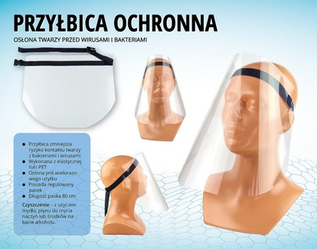 PRZYŁBICA OCHRONNA FOLIA PET