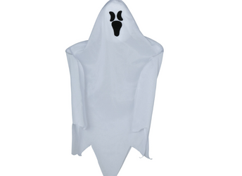 DEKORACJA WISZĄCA DUCH 45 CM BIAŁY HALLOWEEN