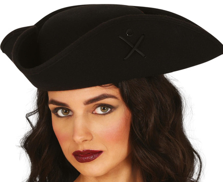 HQ PIRATE FELT HAT, ADULTS