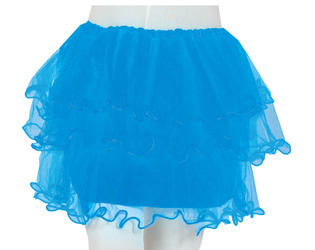 SPÓDNICZKA DZIEWCZĘCA TUTU NIEBIESKA TIUL 32 CM