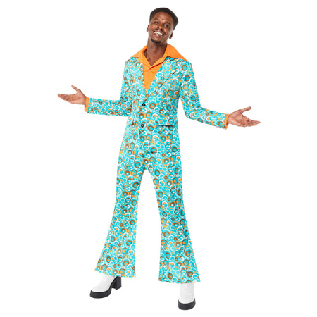 STRÓJ MĘSKI GARNITUR GROOVY TURKUS 