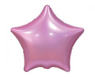 BALON FOLIOWY GWIAZDA MATOWY RÓŻOWY 48 CM