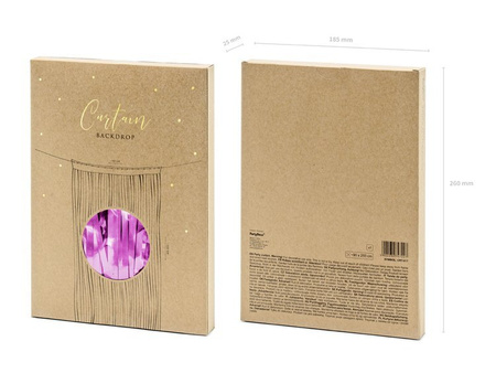 KURTYNA 90 cm x 250 cm PURPUROWA