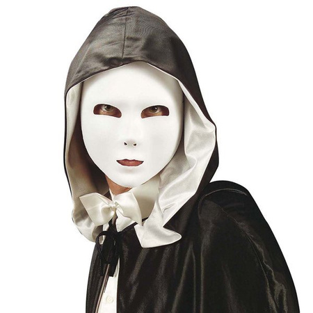 MASKA TEATRALNA NA TWARZ BIAŁA