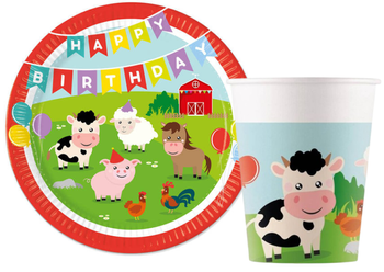 ZESTAW FARMA TALERZYKI+KUBECZKI