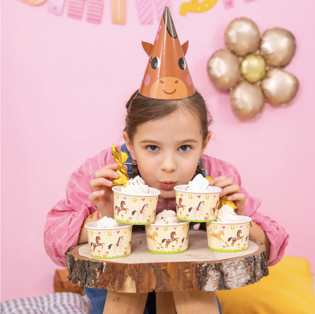 KUBECZKI DO LODÓW KONIKI 150 ML 6 SZT