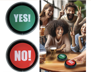 GRA 2 PRZYCISKI "TAK" I "NIE" 9 CM