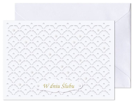 KARTKA Z OKAZJI ŚLUBU PERŁY