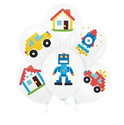 BALONY ECO KLOCKI 30 CM 6 SZT.