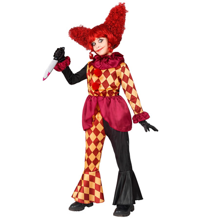 STRÓJ MORDERCZY KLAUN DLA DZIEWCZĄT