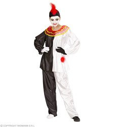 STRÓJ PIERROT CZARNO-BIAŁY