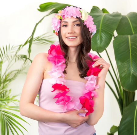 OPASKA HAWAJSKA NA GUMCE RÓŻOWA