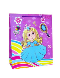 TORBA PREZENTOWA KSIĘŻNICZKA NIEBIESKA 26 X 10 X 32 CM