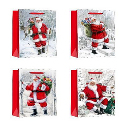 TORBA PREZENTOWA MIKOŁAJ BROKAT 39 x 30x 12 cm