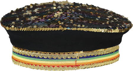 CZAPKA KLUBOWA Z KRYSZTAŁKAMI KOLOROWYMI