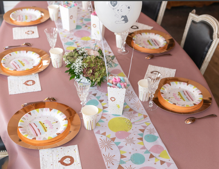 TALERZYKI PAPIEROWE HAPPY BIRTHDAY TORT 23 CM 10 SZT