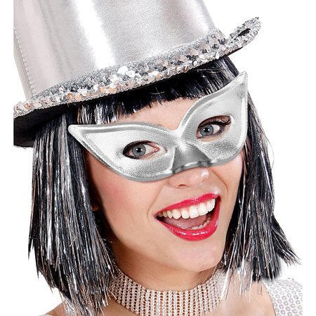 MASKA KOCIE OCZY SREBRNA