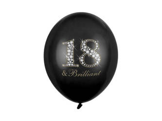 BALONY 30cm, 18 & BRILLIANT 50 SZT.