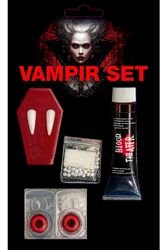ZESTAW DO CHARAKTERYZACJI WAMPIR CZERWONY