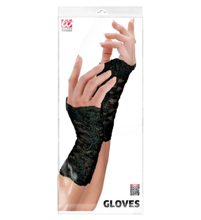 RĘKAWICZKI KORONKOWE CZARNE