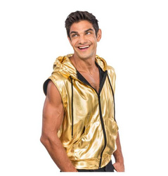 STRÓJ BEZRĘKAWNIK ZŁOTY METALICZNY