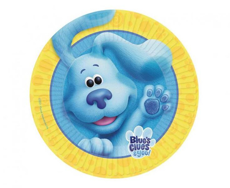 TALERZYKI PAPIEROWE BLUE'S CLUES 23 CM 8 SZT.