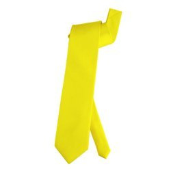 KRAWAT SATYNOWY ŻÓŁTY