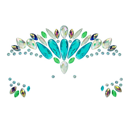 NAKLEJKI SAMOPRZYLEPNE NA TWARZ SYRENA 