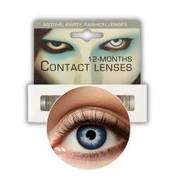 SOCZEWKI ROCZNE NATURALNE NIEBIESKIE A10