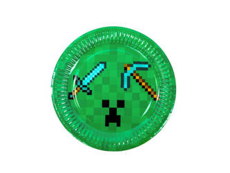 TALERZYKI PAPIEROWE PIKSELE 6SZT