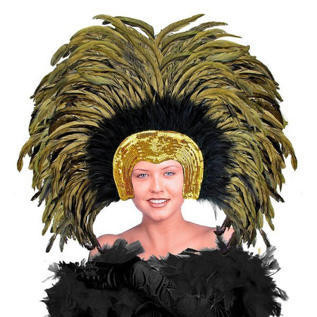 PIÓROPUSZ RIO ZŁOTO-CZARNY