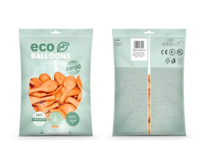 BALONY ECO 26 CM PASTELOWE BRZOSKWINIOWE 100 SZT