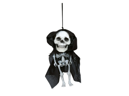 KOŚCIOTRUP Z CZARNĄ PELERYNĄ 15 CM