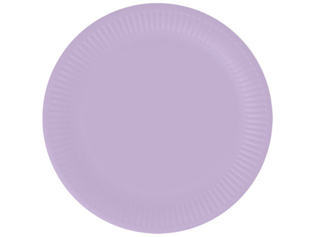 TALERZYKI PAPIEROWE LAWENDOWE 18 CM 6 SZT.