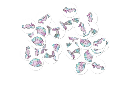 KONFETTI URODZINOWE SYRENKA 36 SZT