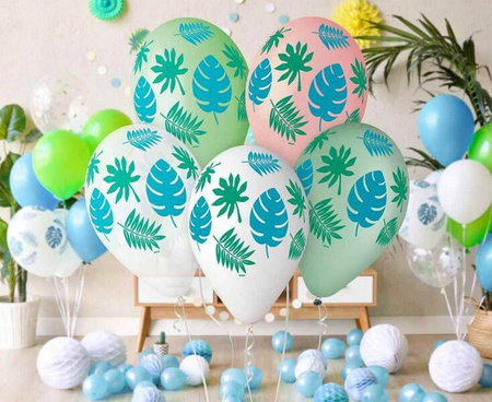 BALONY LATEKSOWE TROPIKALNE LIŚCIE TROPIKI 33 CM