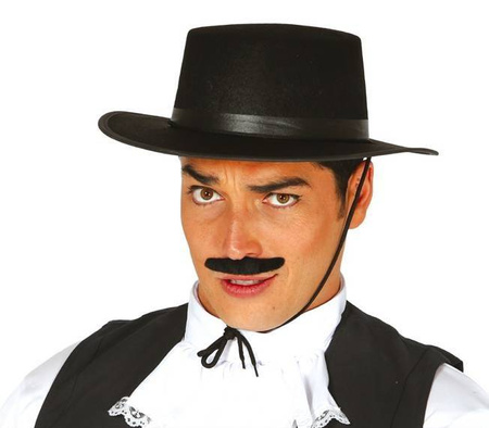 KAPELUSZ FLAMENCO FILCOWY CZARNY