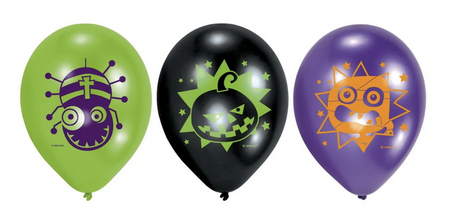 ZESTAW BALONÓW LATEKSOWYCH HALLOWEEN 6szt