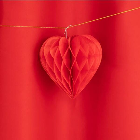 DEKORACJA HONEYCOMB SERCE 3 SZT. 