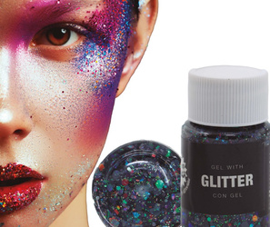 ŻEL Z BROKATEM CZARNY 20 G