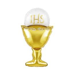 BALON FOLIOWY KIELICH KOMUNIA 45 CM